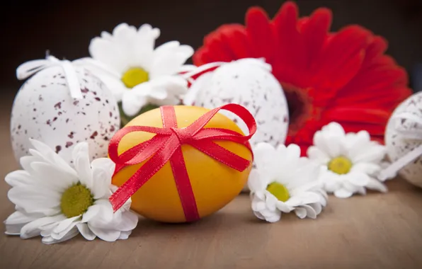 Flowers, holiday, egg, Easter