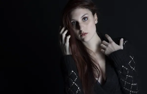 Look, model, hair, brown hair, Elena