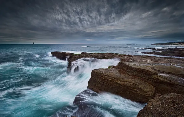 Picture winter, the ocean, Australia, December, New South Wales