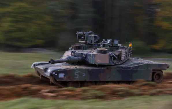 Picture speed, tank, armor, Abrams, Abrams, M1A2