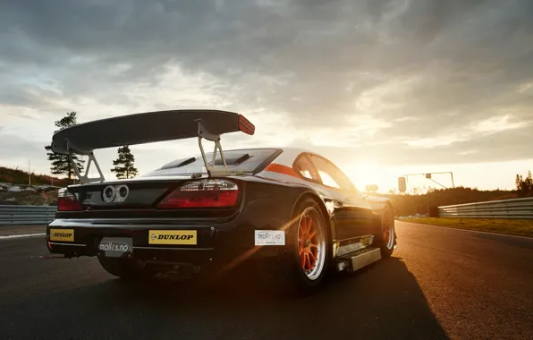 Picture the sky, sunset, tuning, track, nissan, drift, tuning, silvia