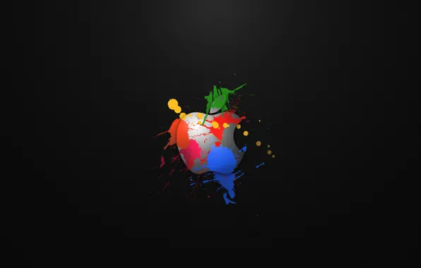 Apple, Background, Paint