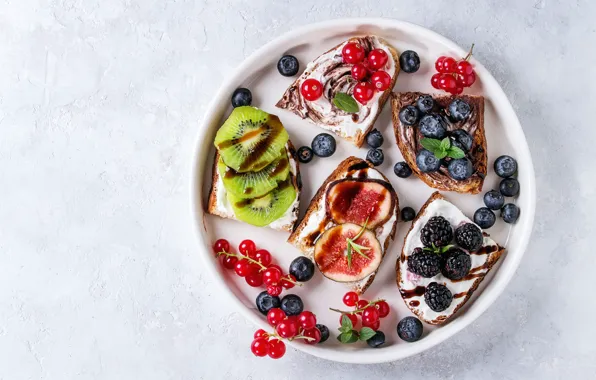 Berries, dessert, sandwiches, Natasha Breen