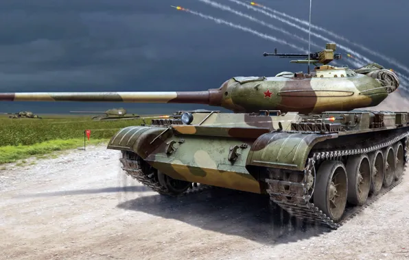Picture object 137, TV OF THE USSR, T-54-1, Soviet medium tank