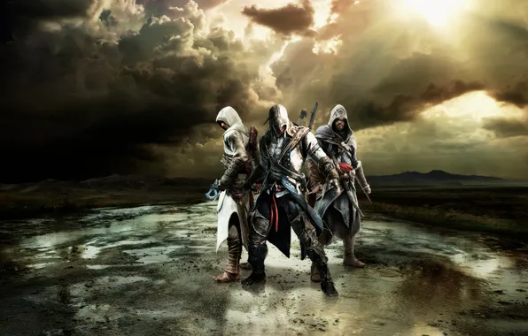 Altair, Ezio, Connor, Assasins Creed