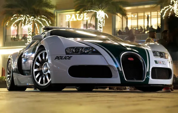 Bugatti, Veyron, police, dubai