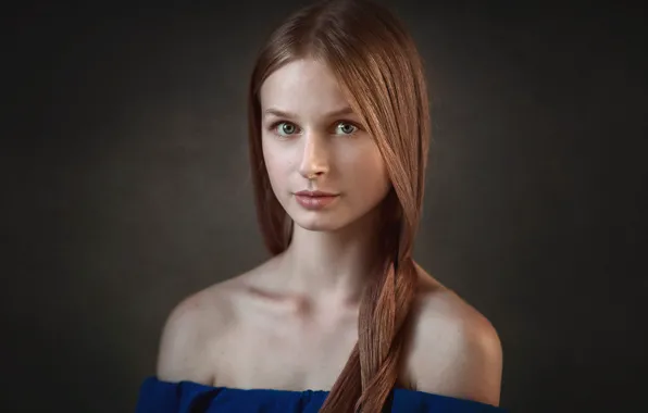 Picture look, girl, face, background, sweetheart, model, portrait, brown hair