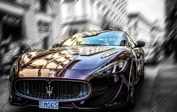 The city, Maserati, blur