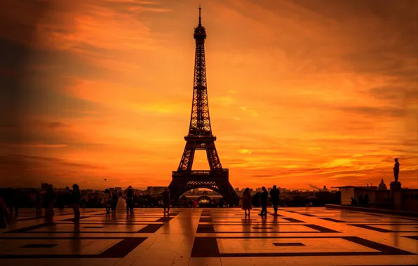 France, Paris, Eiffel tower