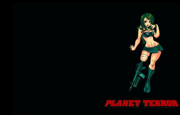 Cinema, girl, zombie, gun, sexy, weapon, boobs, woman