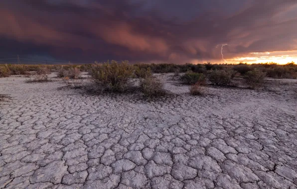 Clouds, nature, desert