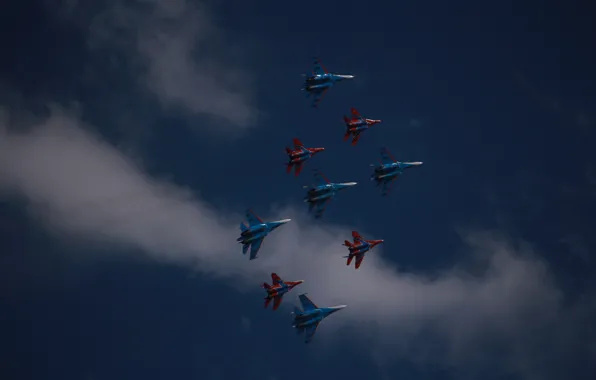 Fighter, military, airplane