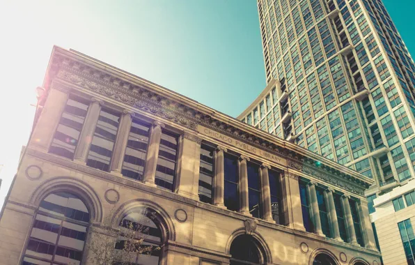 The city, the building, skyscrapers, Chicago, Illinois