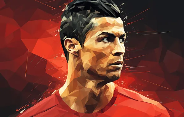 Cristiano Ronaldo, player, Barcelona, Barcelona, Christiano Ronaldo, Paint Art