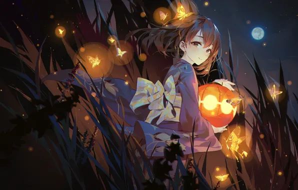 Girl, anime, art, lantern, IdolM@ster