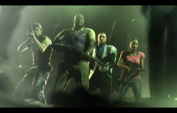 Left 4 Dead 2, Valve, Ellis, FPS, Rochelle, Nick, Coach