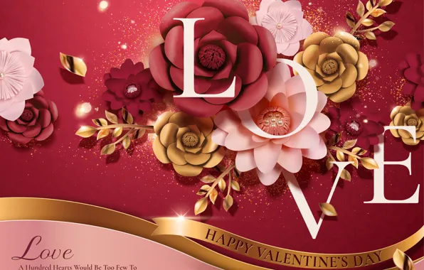 Flowers, background, holiday, Valentines Day