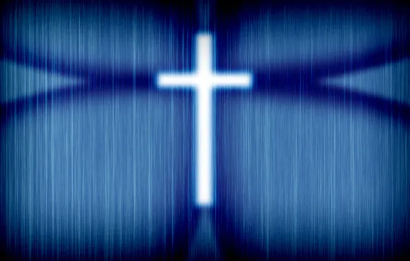 Picture white, blue, shadow, Cross