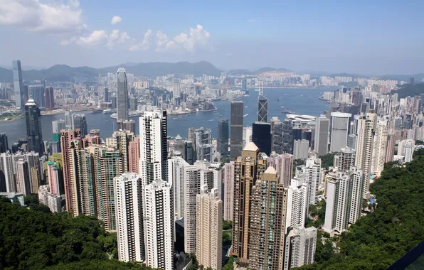 Picture city, building, hongkong