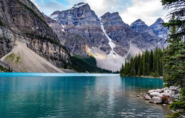 Lake, Park, stones, photo, Canada
