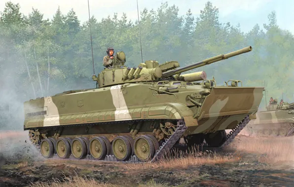 Picture figure, Russia, Vincent Wai, infantry fighting vehicle, The BMP-3