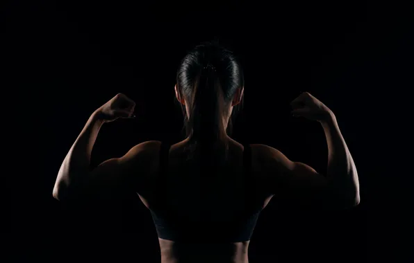 Girl, background, power