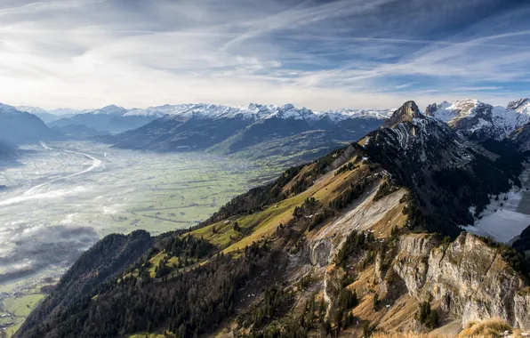 Landscape, mountains, nature