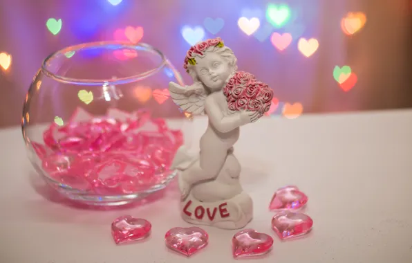 Love, holiday, heart, angel, 14 Feb, valentine's day, Valentine's day, notched side