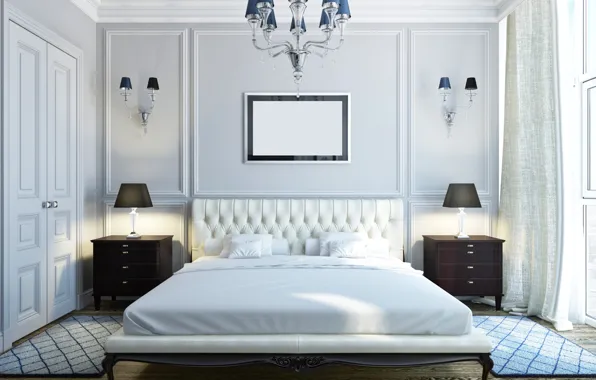 Room, Villa, interior, chandelier, mansion, luxury, bedroom, bedroom