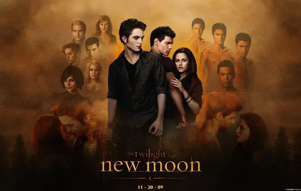 Picture the film, Twilight, new moon, Trio