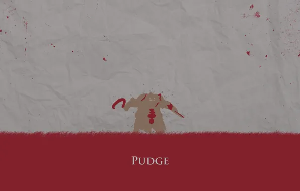 Picture red, blood, minimalism, hero, Defense of the Ancients, butcher, butcher, DotA 2