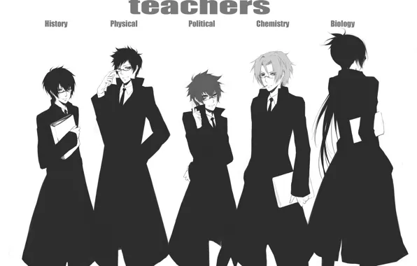 Anime, guys, mafia, Sawada Tsunayoshi, Rokudou Mukuro, Katekyo Hitman REBORN!, Hibari Kyoya, Gokudera Hayato