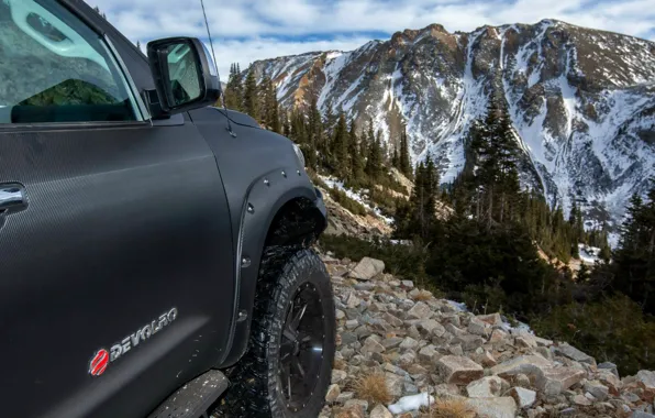 Snow, mountains, nature, Toyota, Cars, Studio, Tuning, Tundra