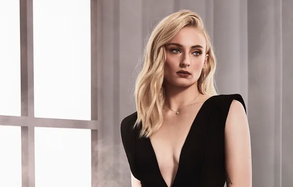 Portrait, blonde, beauty, Sophie Turner, Sophie Turner