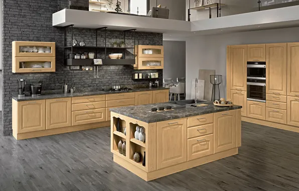 Style, Villa, interior, Italy, kitchen, dining room, dining area, Italian design