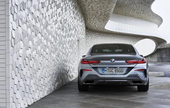 Picture wall, coupe, BMW, rear view, Gran Coupe, 8-Series, 2019, the four-door coupe
