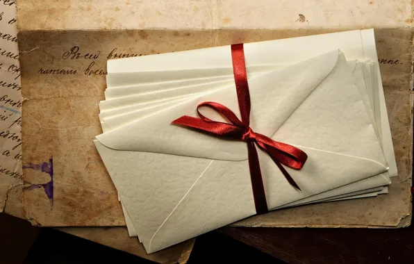 Picture paper, vintage, ink, vintage, ribbon, old, letters, envelopes