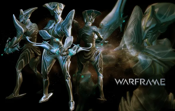 Background, being, soldiers, armor, cyborg, character, Warframe