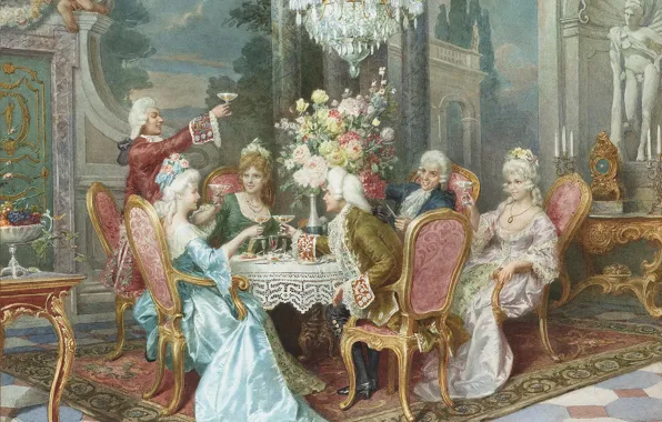 Toast, dinner, graceful age, Cleto Luzzi