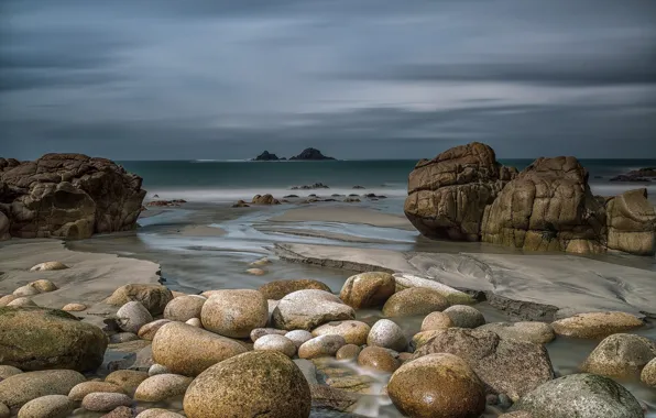 Sea, nature, stones, coast