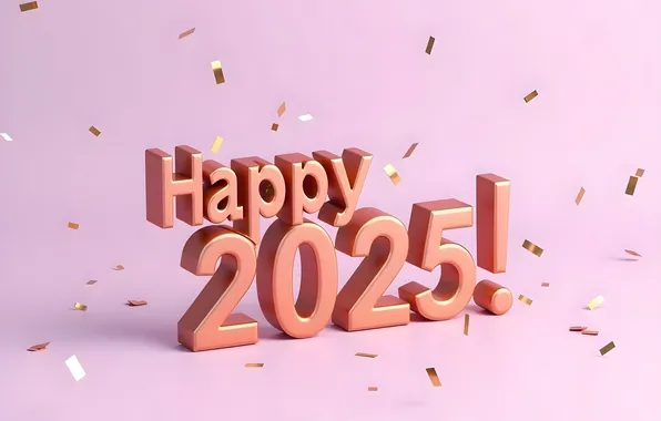 Figures, New year, date, 2025, New Year 2025