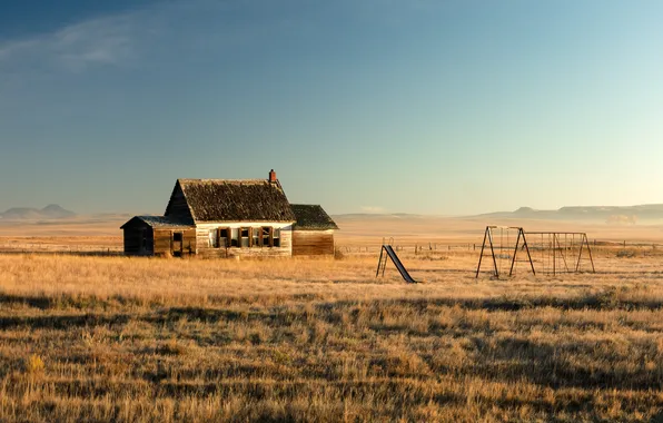 Field, landscape, home