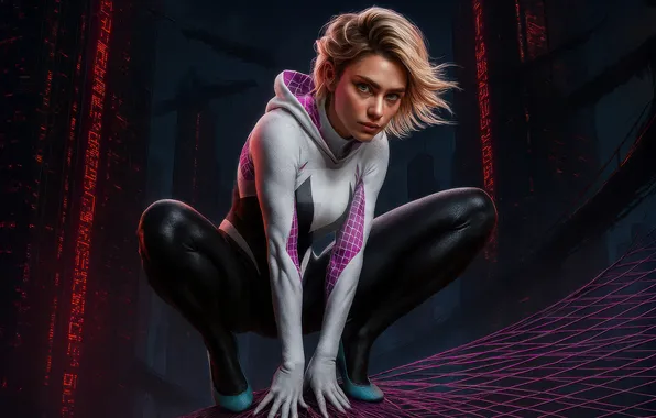 Picture spider, gwen, dynamic