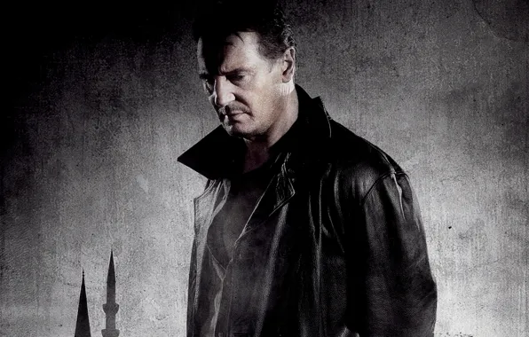 Jacket, actor, poster, Liam Neeson, Liam Neeson, Taken 2, Hostage 2
