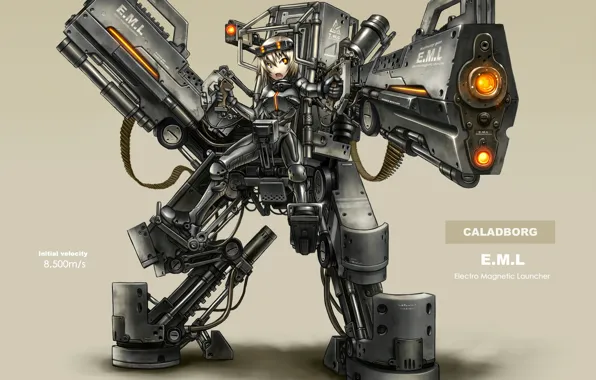 Gun, caladborg, the exoskeleton, exoskeleton