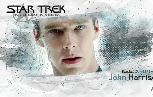 Abstraction, texture, Benedict Cumberbatch, Star Trek Into Darkness, by elnarseltaair
