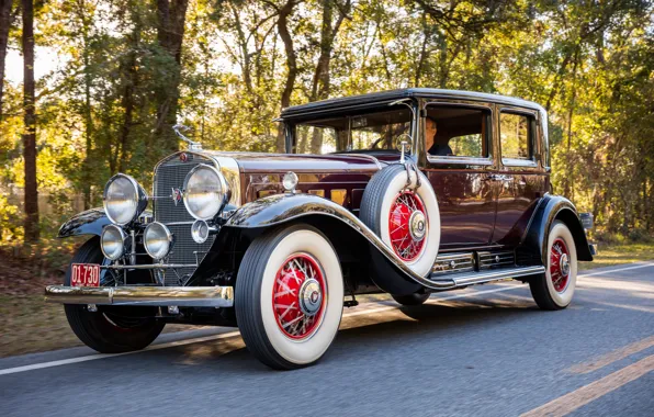 Cadillac, Road, Wheel, Spokes, Classic, Chrome, Classic car, 1930