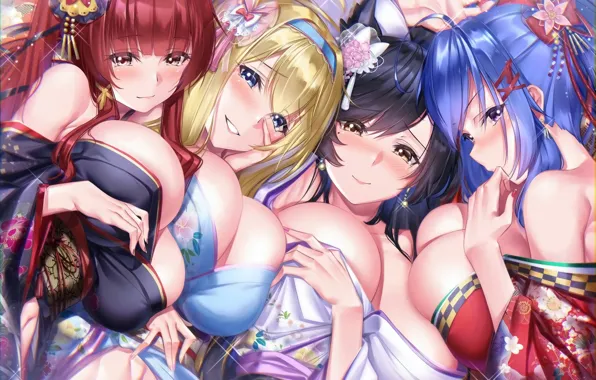 Picture girl, sexy, boobs, anime, beautiful, pretty, redhead, brunette
