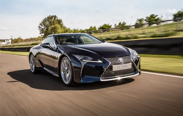 Road, reflection, background, speed, blur, Lexus, Lexus, 500h