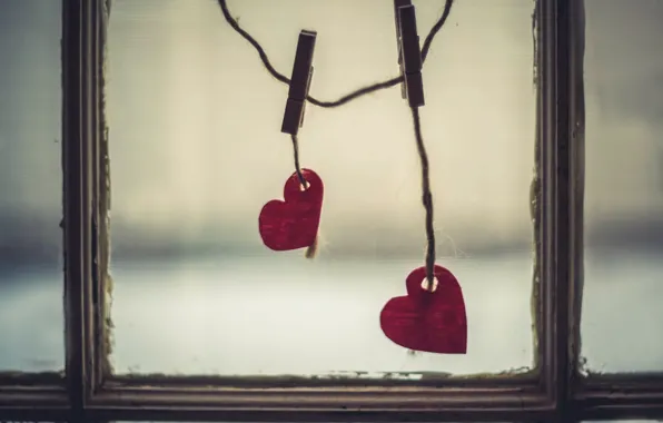 Picture background, heart, window